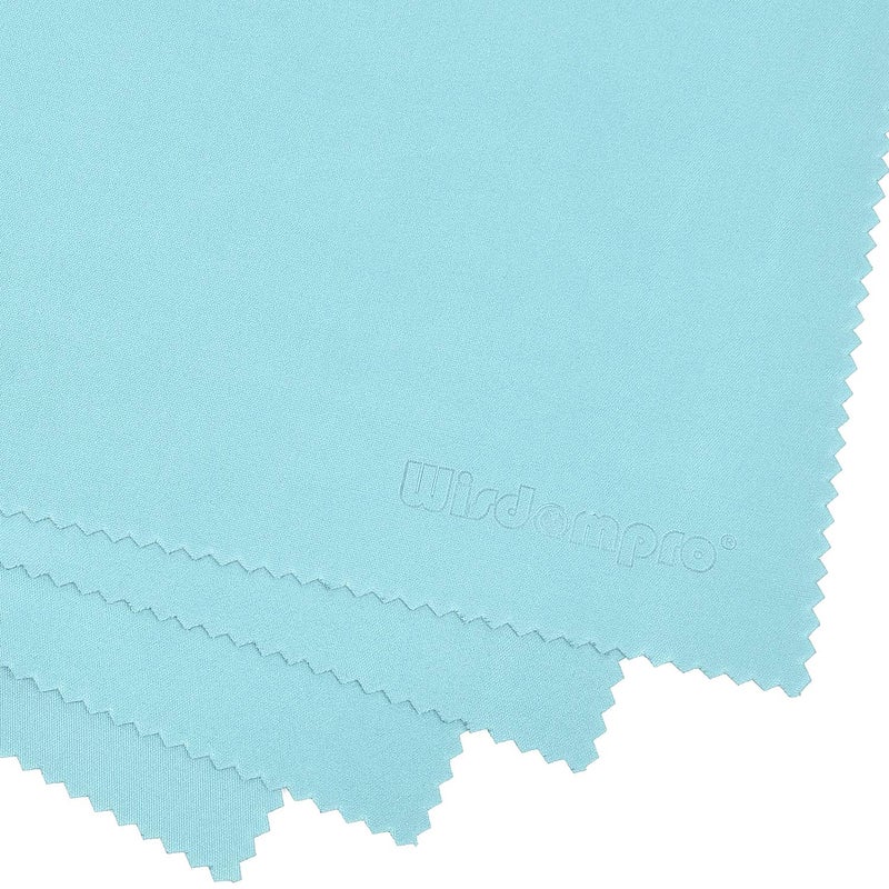 Wisdompro Extra Large 4-Pack Microfiber Cleaning Cloth For Laptop, LCD TV, Computer Screen, Monitor, Tablet, Camera Lens, Glass, Lenses, Phone, iPhone, iPad, other Delicate Surface - Mint (16x16 Inch) - Image 5